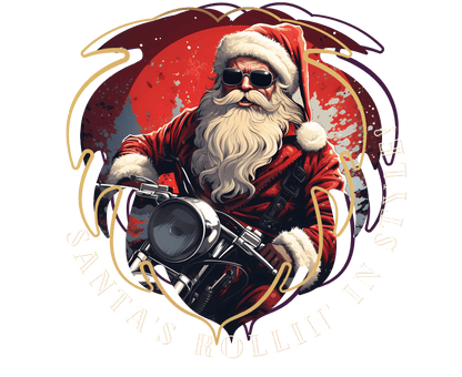 Santa's Rollin' in Stlye! Hoodie Karsh-fj 