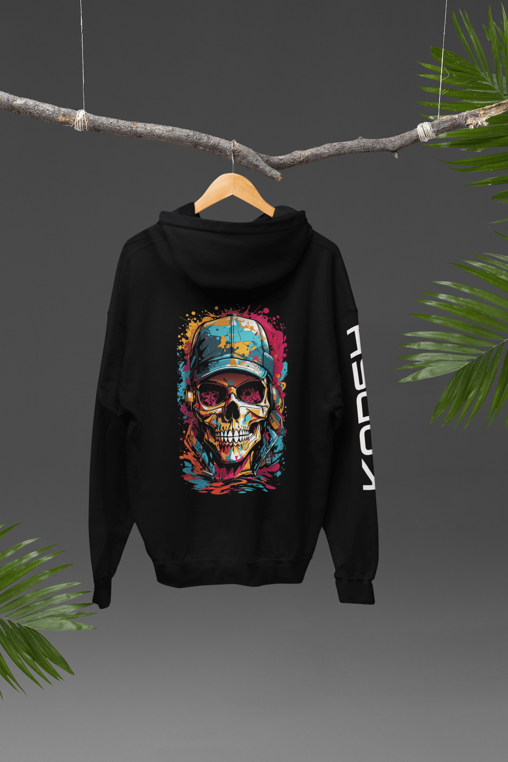 Skull Face Hoodie Karsh-fj 