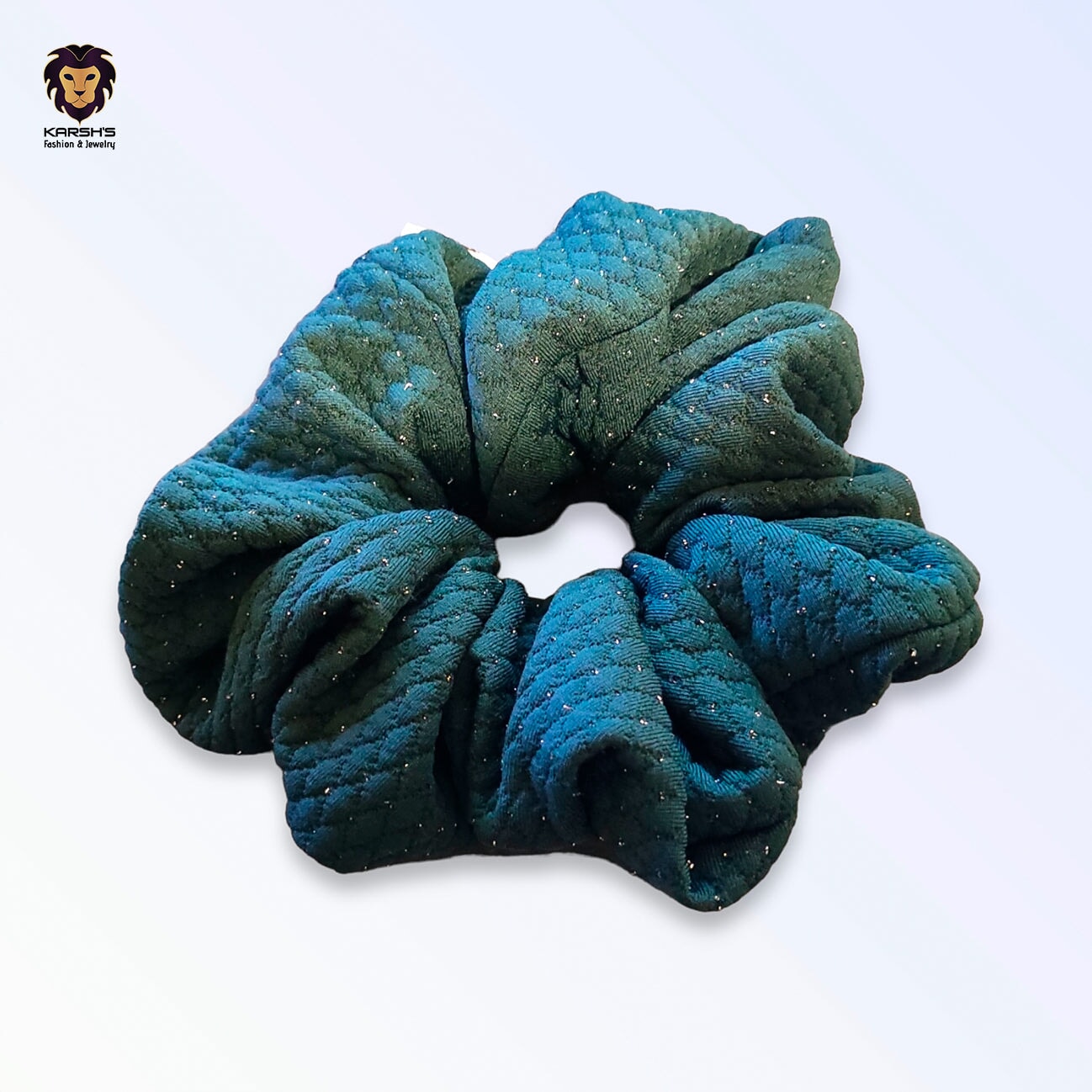 3D Jersey - Glitter Lozenges Fir Scrunchie Karsh-fj 